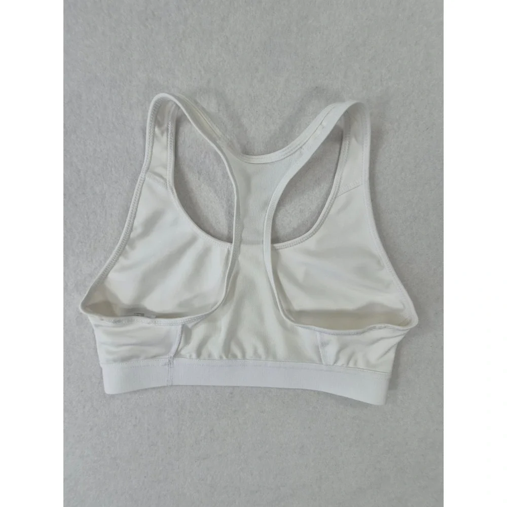 Adidas Sports Bra Women's Medium White Racerback Medium Support